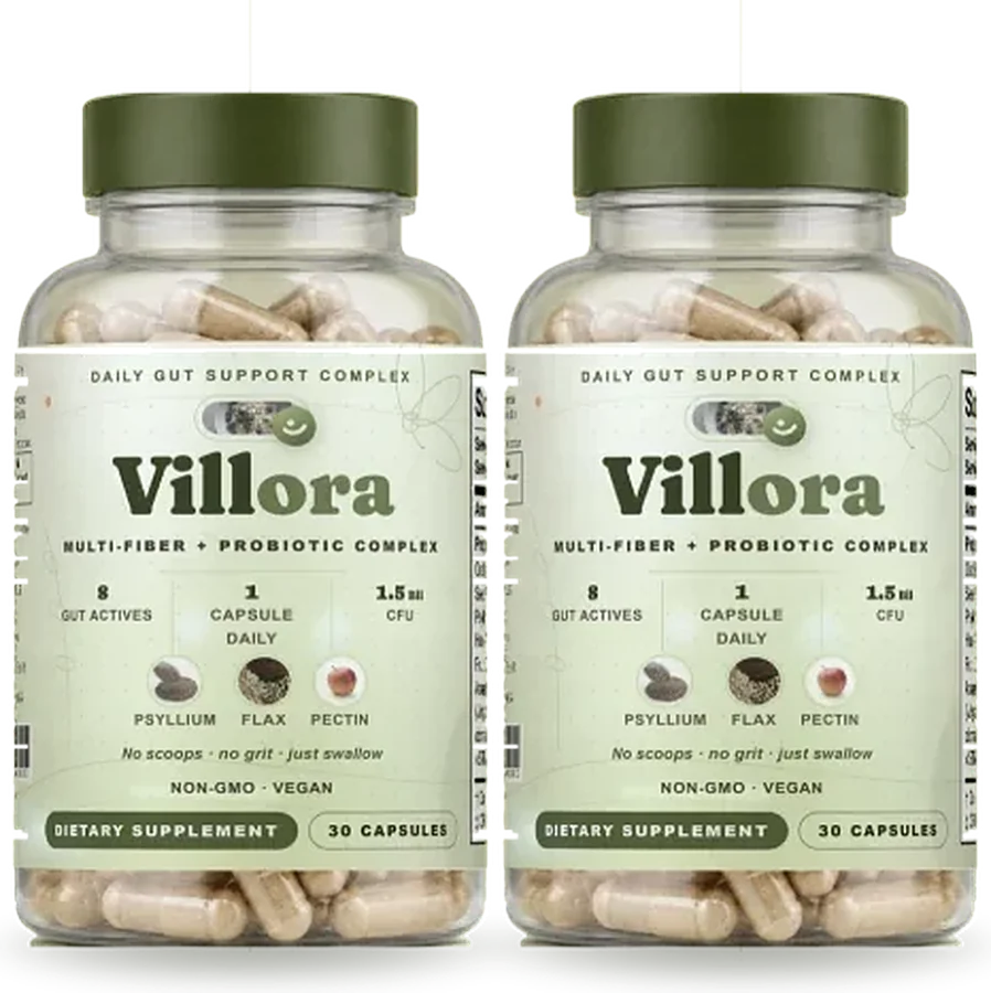 Two bottles of Villora capsules