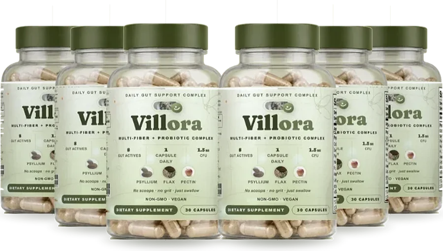Six bottles of Villora capsules